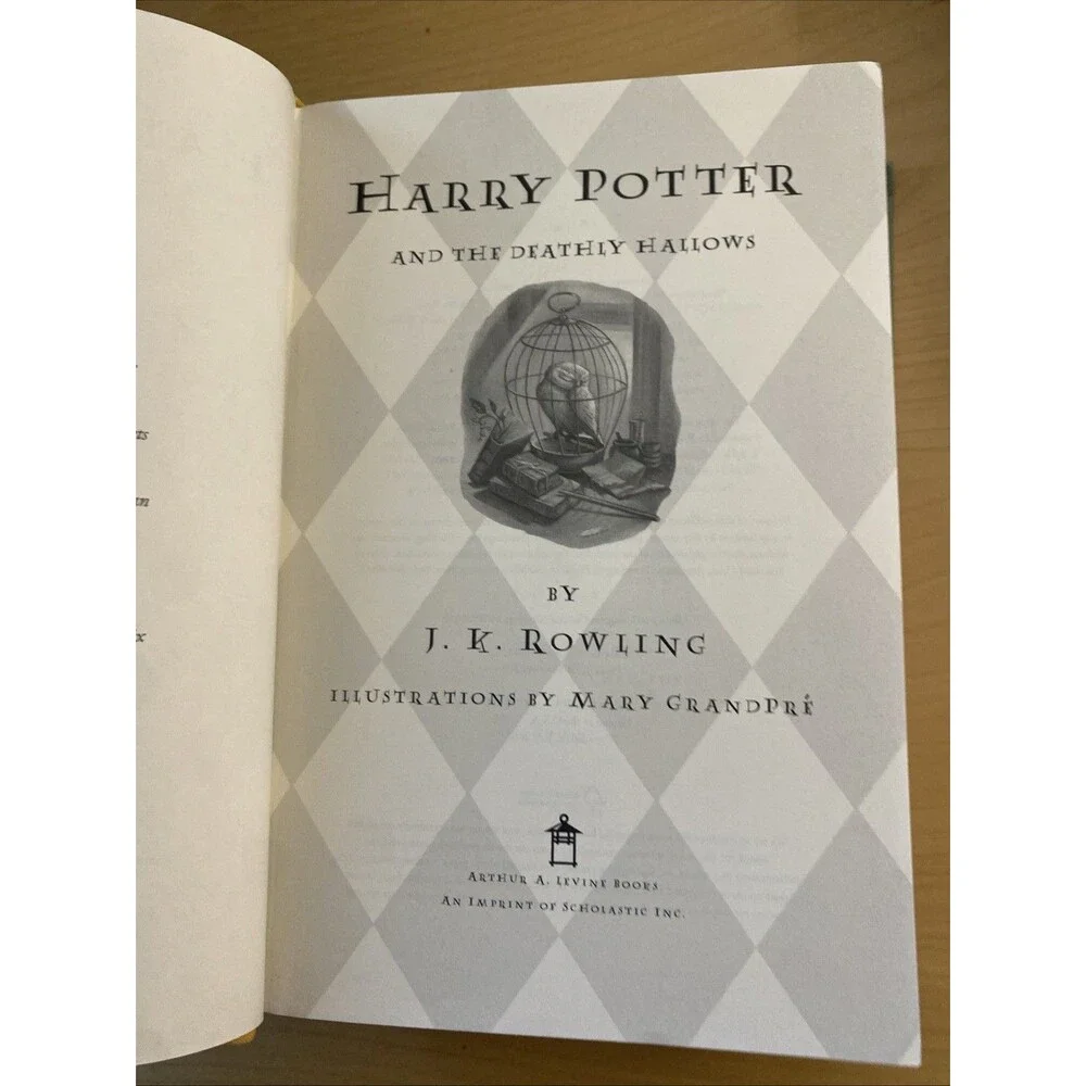 Harry Potter and the Deathly Hallows J. K. Rowling 1st Edition 2007 HC No Cover
